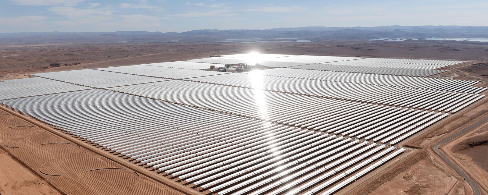 The colossal African solar farm that has been built in Morocco.